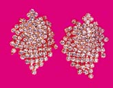 Crystal & Gold 'Burst' Earrings